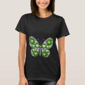 Emerald Jewels Rhinestone Butterfly Women's Top (Voorkant)