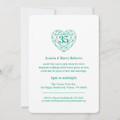 Emerald jubileum 35 jaar foto uitnodigingen (Achterkant)