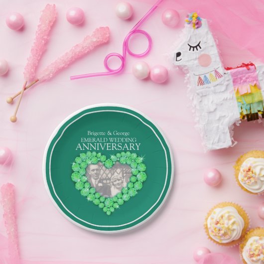 Emerald Jubileum foto hart papier bord (Feest)