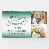 Emerald Jubileum Heart YEARS IN FOREVER Photo Spandoek (Horizontaal)