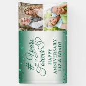 Emerald Jubileum Heart YEARS IN FOREVER Photo Spandoek (Verticaal)