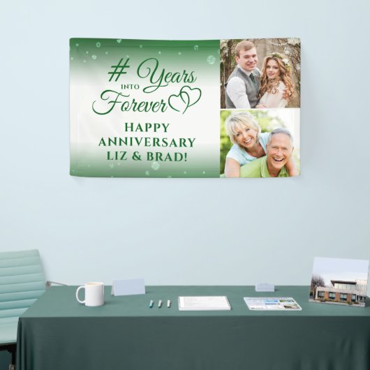 Emerald Jubileum HEEFT JAREN IN HET BUITENLAND Spandoek (Beurs)