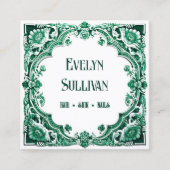 Emerald keramiek geïnspireerd visitekaartje (Voorkant)