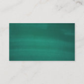 Emerald klassieke bruiloft. Modern groen elegant Plaatskaartje (Achterkant)