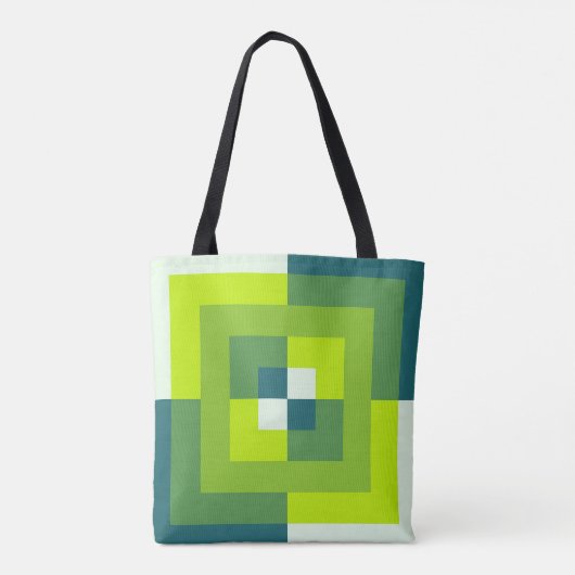 Emerald Labyrinth Tote Bag (Achterkant)