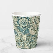 Emerald Lace Medallion Papieren Bekers (Voorkant)