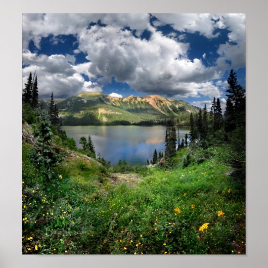 Emerald Lake 4 - Weminuche Wilderness - Colorado Poster (Voorkant)