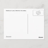 Emerald Lake, B.C. Briefkaart (Achterkant)