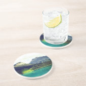 Emerald Lake, Banff, Canada Zandsteen Onderzetter (Zijkant)