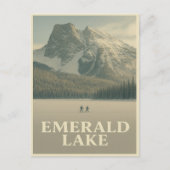 Emerald Lake Briefkaart - Canadese winterrotsen (Voorkant)