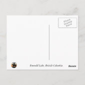 Emerald Lake, British Columbia, Canada Briefkaart (Achterkant)