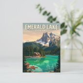 Emerald Lake Canada Briefkaart (Staand voorkant)
