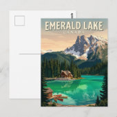Emerald Lake Canada Briefkaart (Voorkant / Achterkant)