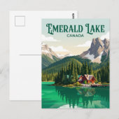 Emerald Lake Canada Briefkaart (Voorkant / Achterkant)