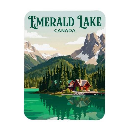 Emerald Lake Canada Magneet (Verticaal)