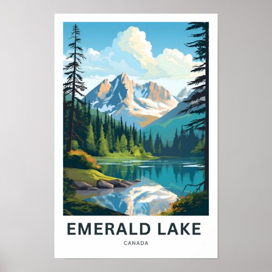Emerald Lake Canada Reisprint Poster (Voorkant)