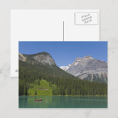 Emerald Lake, Canadese Rockies, Brits Briefkaart (Voorkant / Achterkant)