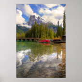 Emerald Lake Canoes Poster (Voorkant)