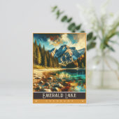 Emerald Lake, Colorado |  schilderij Briefkaart (Staand voorkant)