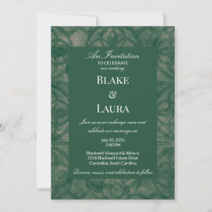 Emerald Lake Herfst Batik Eenvoudig Aangepast Kaart