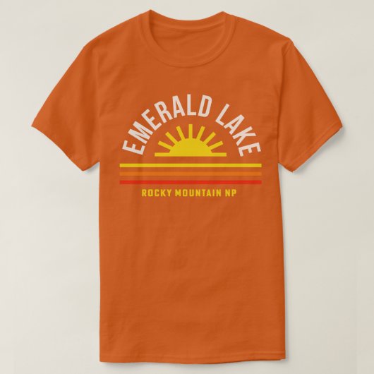 Emerald Lake Rocky Mountain National Park Souvenir T-shirt (Design voorkant)
