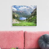 Emerald Lakes 2 - Weminuche Wilderness - Colorado Canvas Afdruk (Insitu (Woonkamer))
