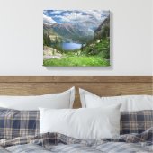 Emerald Lakes 2 - Weminuche Wilderness - Colorado Canvas Afdruk (Insitu (Slaapkamer))