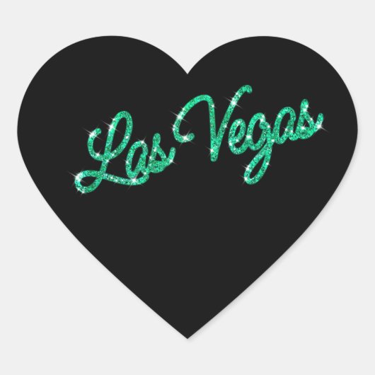 Emerald Las Vegas Sparkles Sticker (Voorkant)