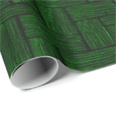 Emerald Lincoln Log Wrapping Paper Cadeaupapier (Rol Hoek)