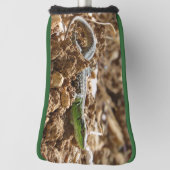 Emerald lizard Salamander op aarde Golfheadcover (Draai 90)