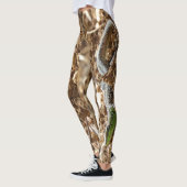 Emerald lizard Salamander op aarde Leggings (Links)