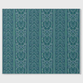 Emerald Lotus Tapestry Pattern - De Witte Lotus Cadeaupapier (Vlak)
