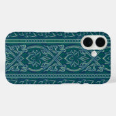 Emerald Lotus Tapestry Pattern - De Witte Lotus Case-Mate iPhone Case (Achterkant (horizontaal))