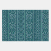 Emerald Lotus Tapestry Pattern - De Witte Lotus Inpakpapier Vel (Voorkant 3)