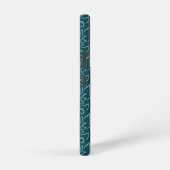 Emerald Lotus Tapestry Pattern - De Witte Lotus Samsung Galaxy Hoesje (Rechterkant)