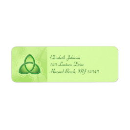Emerald Love Knot Return Address Label