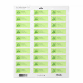 Emerald Love Knot Return Address Label (Full Sheet)