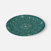 Emerald Mandala Paper Borden Papieren Bordje (Gekanteld)