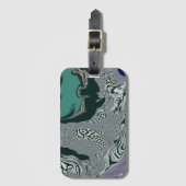 "Emerald Marble Flow"-bagagelabels Bagagelabel (Voorkant (verticaal))