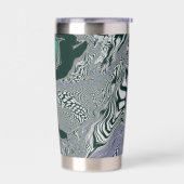 "Emerald Marble Flow" Geïsoleerde Drinkbeker (Links)