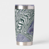 "Emerald Marble Flow" Geïsoleerde Drinkbeker (Achterkant)