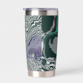 "Emerald Marble Flow" Geïsoleerde Drinkbeker (Rechts)