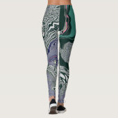 "Emerald Marble Flow" Leggings (Achterkant)