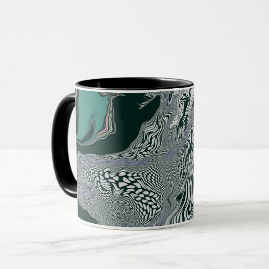 "Emerald Marble Flow" Mok (Voorkant links)