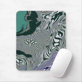 "Emerald Marble Flow" Mousepad Muismat