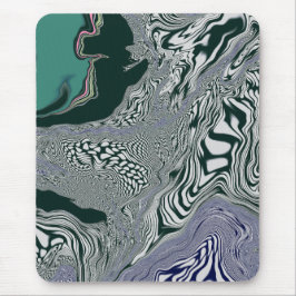 "Emerald Marble Flow" Mousepad Muismat
