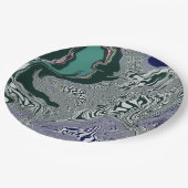 "Emerald Marble Flow" Papieren Bordje (Gekanteld)