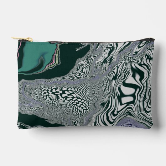 "Emerald Marble Flow" reistas Etui (Voorkant)