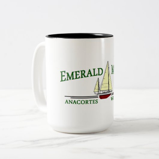 Emerald Marine Coffee Mok (Voorkant links)