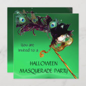 EMERALD MASQUERADE PARTIJ, Groen Sinaasappel Kaart (Voorkant / Achterkant)